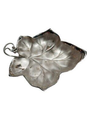 VTG Ikora WMF Silverplate Leaf Footed Candy Trinket Dish  Germany Unused w/box